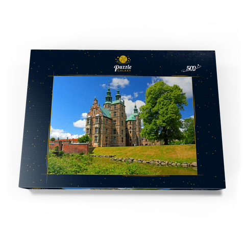 Schloss Rosenborg im Königsgarten, Kopenhagen, Seeland, Dänemark 500 Puzzle Schachtel Ansicht3