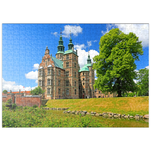 puzzleplate Schloss Rosenborg im Königsgarten, Kopenhagen, Seeland, Dänemark 500 Puzzle