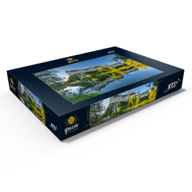 Alternative Darstellung des Puzzle-Motivs Früher Morgen am Schloss Sigmaringen an der Donau – Puzzleteile: 1000