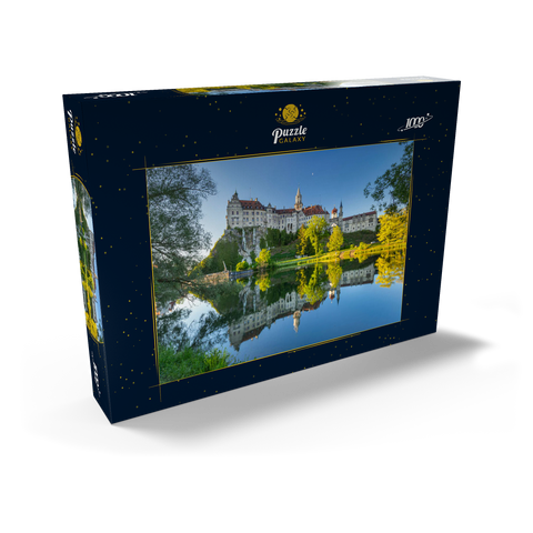 Früher Morgen am Schloss Sigmaringen an der Donau 1000 Puzzle Schachtel Ansicht2
