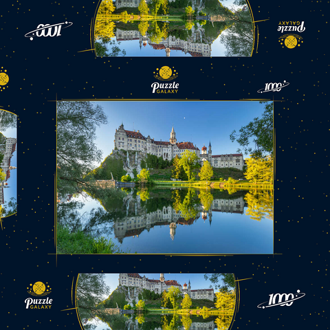 Früher Morgen am Schloss Sigmaringen an der Donau 1000 Puzzle Schachtel 3D Modell