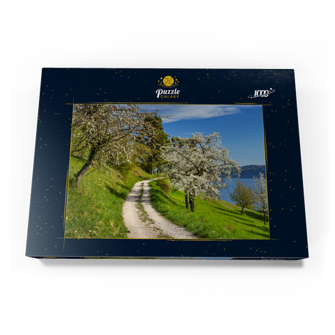 Blütenweg zwischen Ludwigshafen und Sipplingen zur Baumblüte im Frühling 1000 Puzzle Schachtel Ansicht3