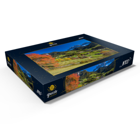 Alternative Darstellung des Puzzle-Motivs St. Magdalena mit Blick zur Geislergruppe, Südtirol – Puzzleteile: 1000
