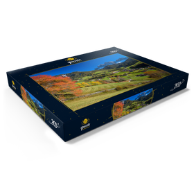 Alternative Darstellung des Puzzle-Motivs St. Magdalena mit Blick zur Geislergruppe, Südtirol – Puzzleteile: 200