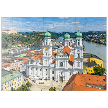 puzzleplate Dom St. Stephan in der Altstadt von Passau, Niederbayern 100 Puzzle