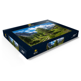 Alternative Darstellung des Puzzle-Motivs Am Col Raiser  gegen Sellagruppe und Langkofel, St. Christina in Gröden – Puzzleteile: 200