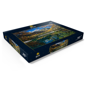 Alternative Darstellung des Puzzle-Motivs Pragser Wildsee im Naturpark Fanes-Sennes-Prags, Dolomiten – Puzzleteile: 200