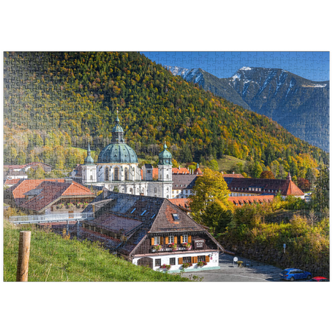 puzzleplate Benediktinerabtei Kloster Ettal 1000 Puzzle