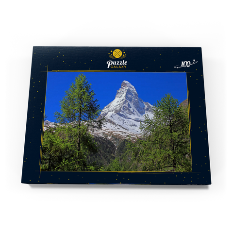 Blick zum Matterhorn (4478m), Zermatt, Kanton Wallis 100 Puzzle Schachtel Ansicht3