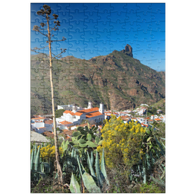 Darstellung des Puzzle-Motivs Blick auf Tejada und zum Roque Bentayga, Gran Canaria – Puzzleteile: 200
