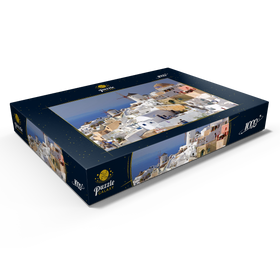 Alternative Darstellung des Puzzle-Motivs Ort mit Windmühlen, Oia, Insel Santorin, Kykladen, Griechenland – Puzzleteile: 1000