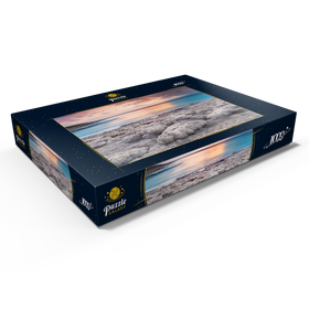 Alternative Darstellung des Puzzle-Motivs Salzkristalle am Ufer des Dead Sea, Jordantal, Jordanien – Puzzleteile: 1000