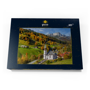 Wallfahrtskirche Maria Gern bei Berchtesgaden gegen Untersberg (1973m) 500 Puzzle Schachtel Ansicht3