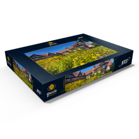 Alternative Darstellung des Puzzle-Motivs Schloss Cecilienhof, Sitz der Potsdamer Konferenz – Puzzleteile: 1000