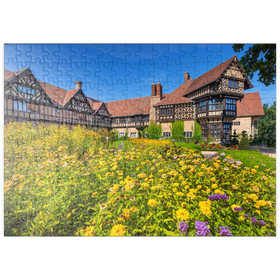Darstellung des Puzzle Motivs Schloss Cecilienhof, Sitz der Potsdamer Konferenz - Puzzleteile: 200