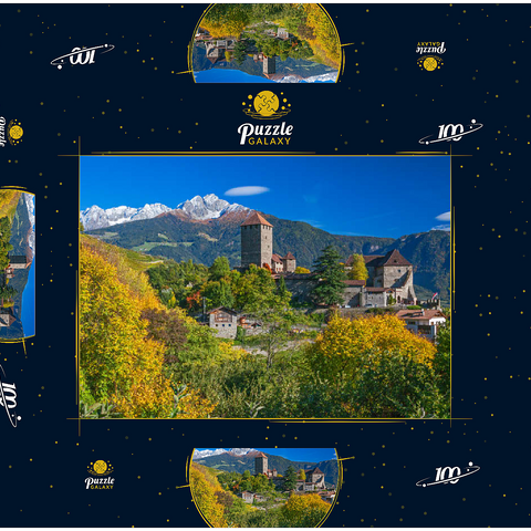 Schloss Tirol im Dorf Tirol bei Meran, Provinz Bozen, Trentino-Südtirol, Italien 100 Puzzle Schachtel 3D Modell