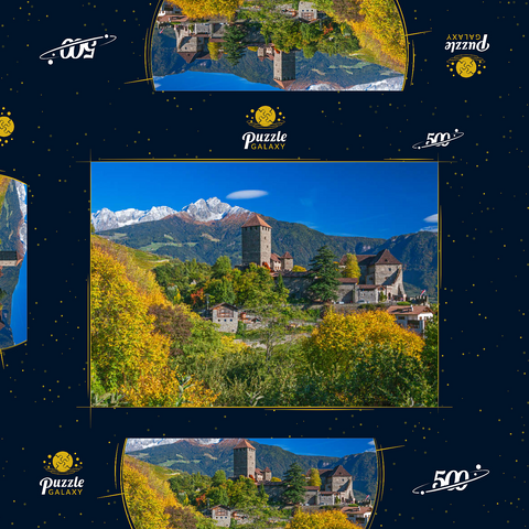 Schloss Tirol im Dorf Tirol bei Meran, Provinz Bozen, Trentino-Südtirol, Italien 500 Puzzle Schachtel 3D Modell