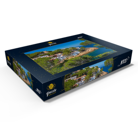 Darstellung des Puzzle Motivs Bucht Cala Sa Tuna, Begur, Costa Brava, Spanien - Puzzleteile: 1000