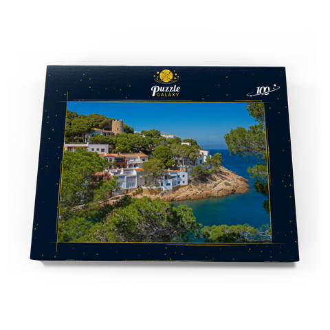 Bucht Cala Sa Tuna, Begur, Costa Brava, Spanien 100 Puzzle Schachtel Ansicht3