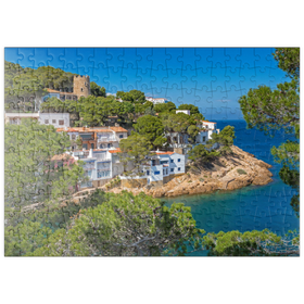 Darstellung des Puzzle-Motivs Bucht Cala Sa Tuna, Begur, Costa Brava, Spanien – Puzzleteile: 200