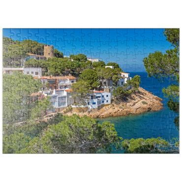 puzzleplate Bucht Cala Sa Tuna, Begur, Costa Brava, Spanien 200 Puzzle