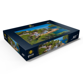 Darstellung des Puzzle Motivs Bucht Cala Sa Tuna, Begur, Costa Brava, Spanien - Puzzleteile: 500