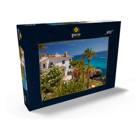 Ferienhaus an der Küste bei Moraira, Costa Blanca, Spanien 1000 Puzzle Schachtel Ansicht2