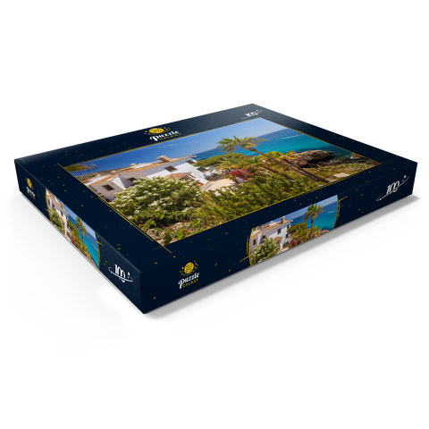 Ferienhaus an der Küste bei Moraira, Costa Blanca, Spanien 100 Puzzle Schachtel Ansicht1