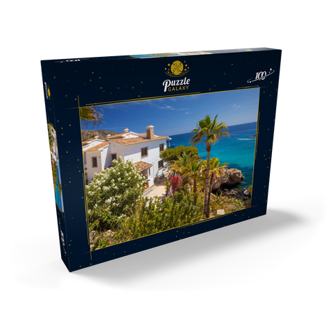 Ferienhaus an der Küste bei Moraira, Costa Blanca, Spanien 100 Puzzle Schachtel Ansicht2