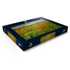 Alternative Darstellung des Puzzle-Motivs Beindruckende Landschaft mit Mohnwiese bei La Romieu – Puzzleteile: 200