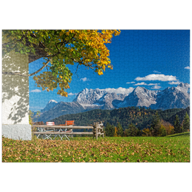 Darstellung des Puzzle-Motivs Am Berggasthof Gschwandtnerbauer (1020m) – Puzzleteile: 1000