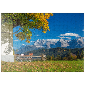 Darstellung des Puzzle Motivs Am Berggasthof Gschwandtnerbauer (1020m) - Puzzleteile: 200