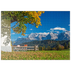 Darstellung des Puzzle-Motivs Am Berggasthof Gschwandtnerbauer (1020m) – Puzzleteile: 500