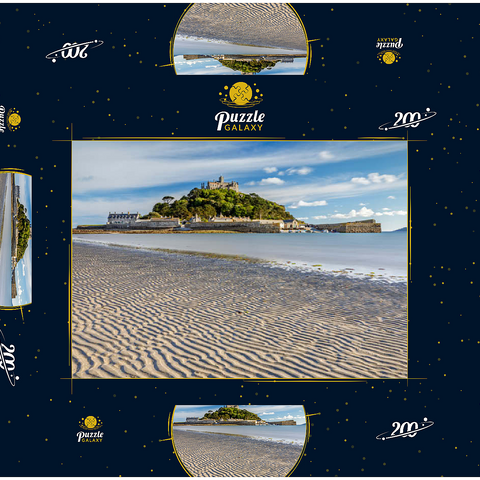 St Michael's Mount, Marazion bei Penzance, Penwith Peninsula, Cornwall 200 Puzzle Schachtel 3D Modell