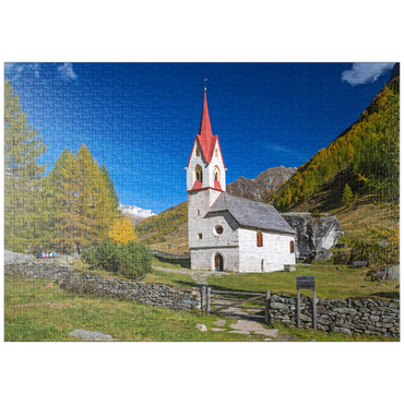puzzleplate Heilig-Geist-Kirche, Ahrntal, Trentino-Südtirol, Italien 1000 Puzzle