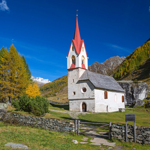 Heilig-Geist-Kirche, Ahrntal, Trentino-Südtirol, Italien 1000 Puzzle 3D Modell