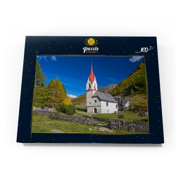 Heilig-Geist-Kirche, Ahrntal, Trentino-Südtirol, Italien 100 Puzzle Schachtel Ansicht3