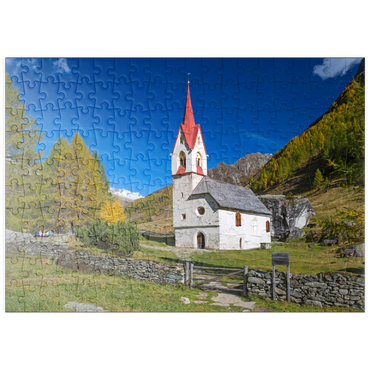 puzzleplate Heilig-Geist-Kirche, Ahrntal, Trentino-Südtirol, Italien 200 Puzzle