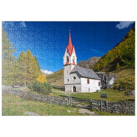 Darstellung des Puzzle Motivs Heilig-Geist-Kirche, Ahrntal, Trentino-Südtirol, Italien - Puzzleteile: 200