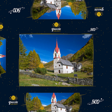 Heilig-Geist-Kirche, Ahrntal, Trentino-Südtirol, Italien 500 Puzzle Schachtel 3D Modell