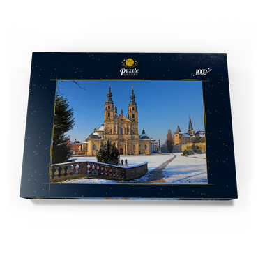 Dom St. Salvator mit Michaelskirche in Fulda, Hessen, Deutschland 1000 Puzzle Schachtel Ansicht3