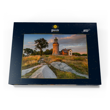 Abend am Hammeren Fyr Leuchtturm bei Sandvig 1000 Puzzle Schachtel Ansicht3