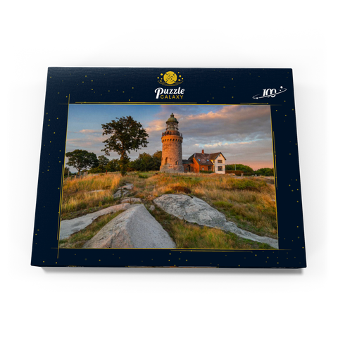 Abend am Hammeren Fyr Leuchtturm bei Sandvig 100 Puzzle Schachtel Ansicht3