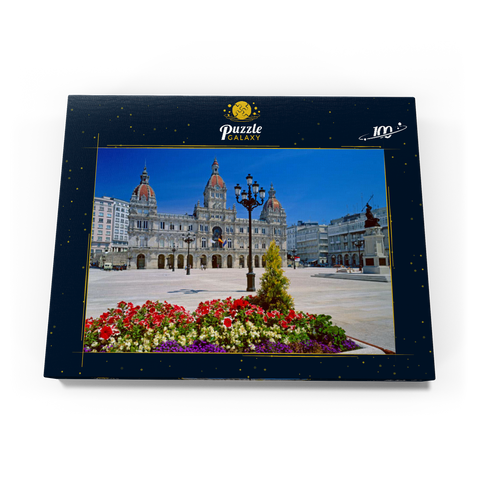 Rathaus mit der Statue der Marka Pita 100 Puzzle Schachtel Ansicht3
