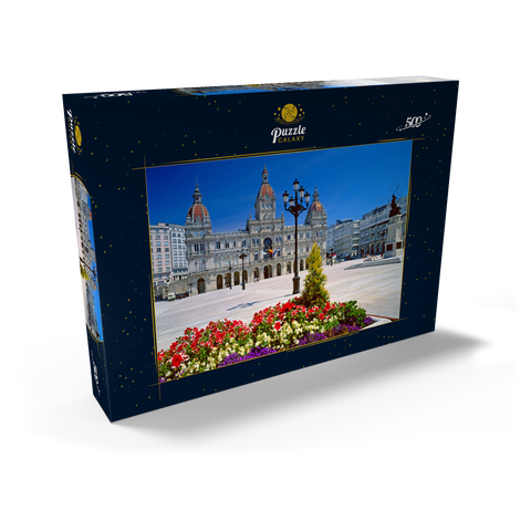 Rathaus mit der Statue der Marka Pita 500 Puzzle Schachtel Ansicht2