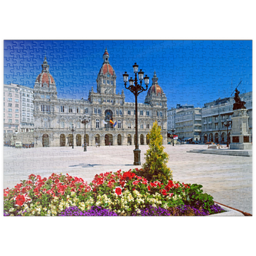puzzleplate Rathaus mit der Statue der Marka Pita 500 Puzzle