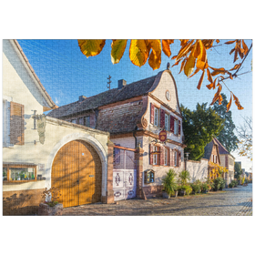 Darstellung des Puzzle-Motivs Winzerhäuser in Rhodt unter Rietburg, südliche Weinstraße – Puzzleteile: 1000