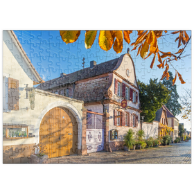 Darstellung des Puzzle-Motivs Winzerhäuser in Rhodt unter Rietburg, südliche Weinstraße – Puzzleteile: 200