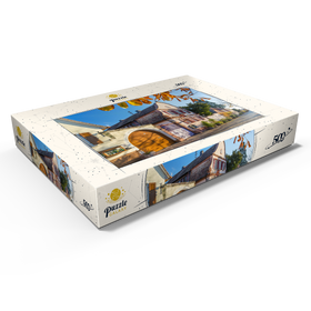 Alternative Darstellung des Puzzle-Motivs Winzerhäuser in Rhodt unter Rietburg, südliche Weinstraße – Puzzleteile: 500