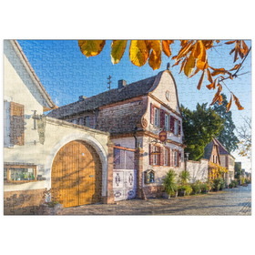 Darstellung des Puzzle-Motivs Winzerhäuser in Rhodt unter Rietburg, südliche Weinstraße – Puzzleteile: 500